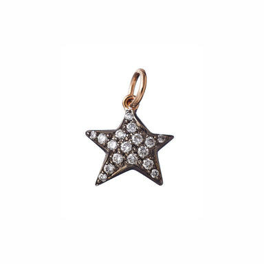AENEA CHARM COLLECTION Pendant Star Rose Gold with White Diamonds BACKSIDE