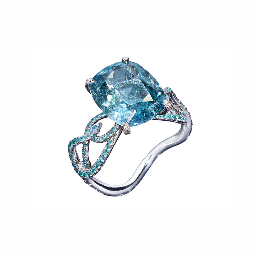 Ring Blue Sapphire Paraiba T