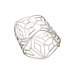 AENEA TWINKLE Collection Bangle Palladium with White Diamonds