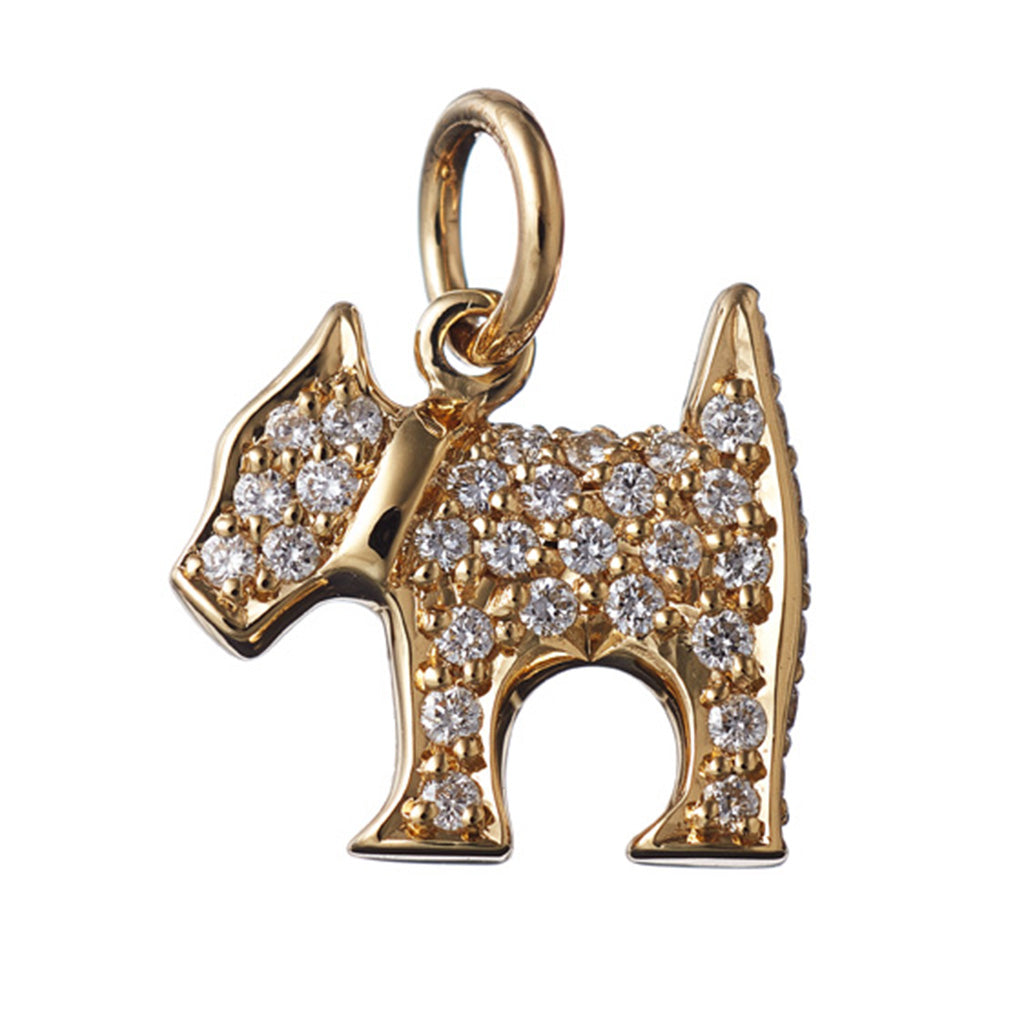 AENEA CHARM COLLECTION Pendant Turtle Platinum / Rose Gold or Yellow Gold with White Diamonds 