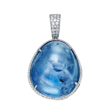 AENEA CANDY COLLECTION Pendant Platinum with Burma Sapphire and White Diamonds 