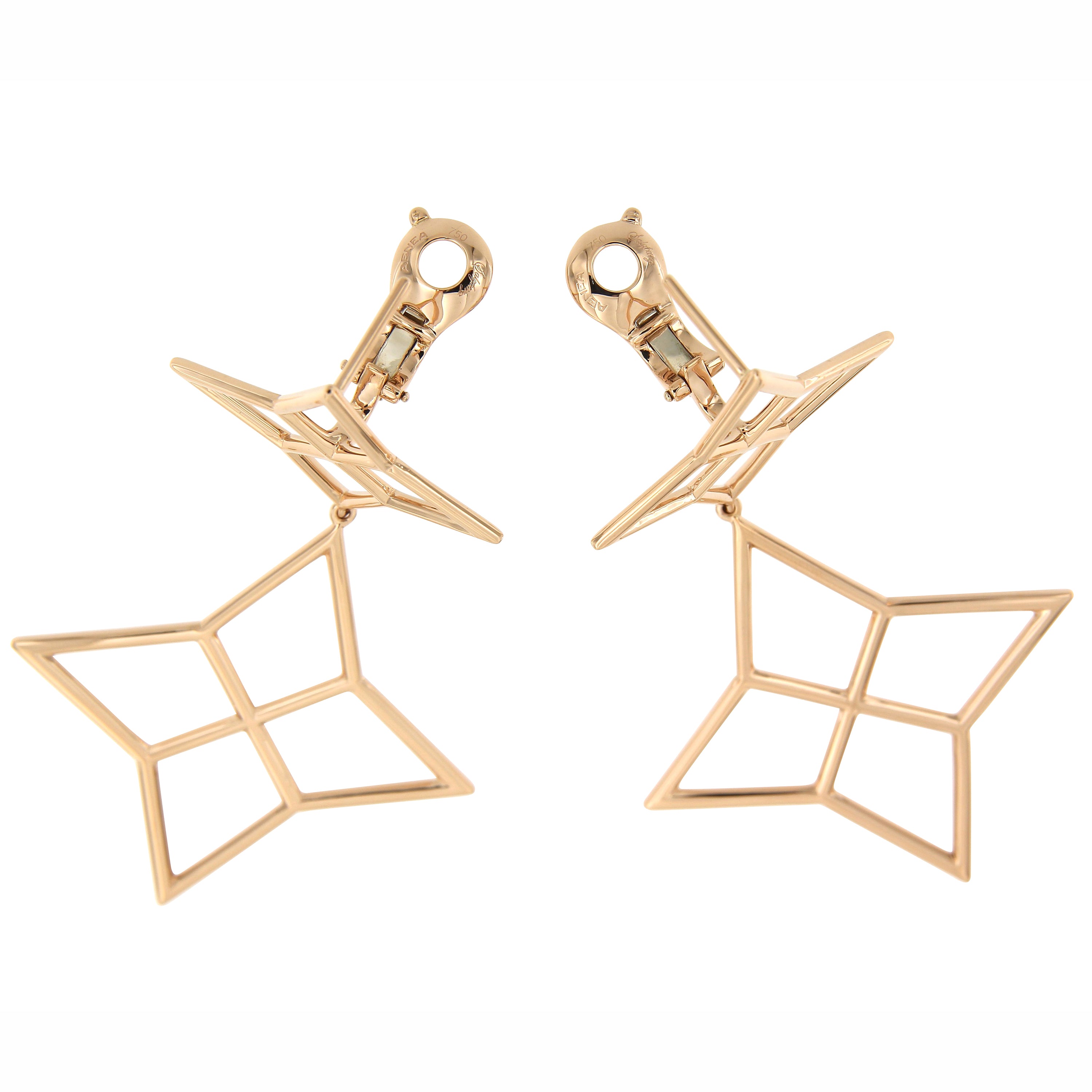 Earrings Pink Gold Small