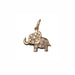 AENEA CHARM COLLECTION Pendant Elephant Yellow Gold with White Diamonds