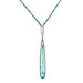 AENEA CANDY COLLECTION Pendant Platinum with Beryll-Emerald needle and White Diamonds  