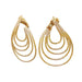 AENEA Wave Collection Earrings Yellow Gold with Diamonds