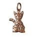 AENEA CHARM COLLECTION Pendant Cat Platinum / Rose Gold or Yellow Gold with White Diamonds 